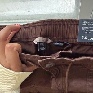 American Eagle Outfitters Brown and green High-Rise Joggers